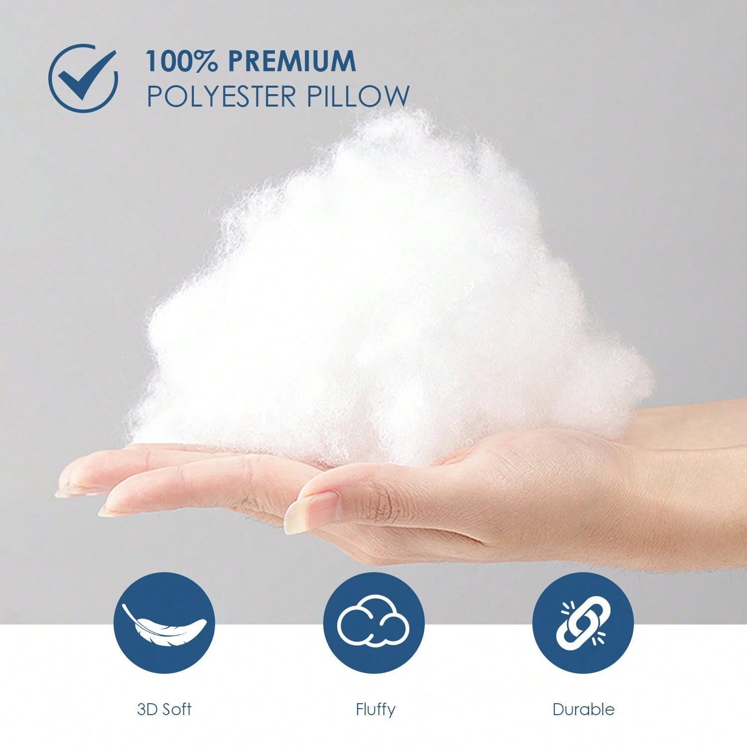 White Pillow Insert Available In Sizes 18 Inches, 20 Inches, 12*20 Inches, And 22 Inches. High Fill Density, Machine Washable, Tumble Dryable, And Reusable. Made With Ultra-Fine Fabric And Brushed Cot