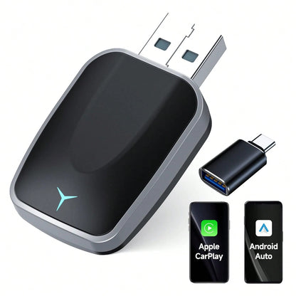 Wireless CarPlay Adapter- Wireless CarPlay Adapter For Vehicles From 2016 Onwards, Plug-And-Play Wireless Control For In-Car CarPlay
