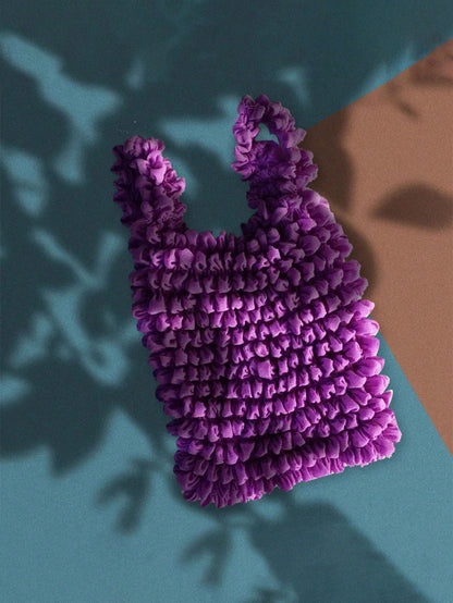 Women Magic Stretch Tote Bag Retractable Shopping Handbag Reusable Shopping Bag Foldable Shopping Bag Camping Outdoor Vacation Travel Essentials
