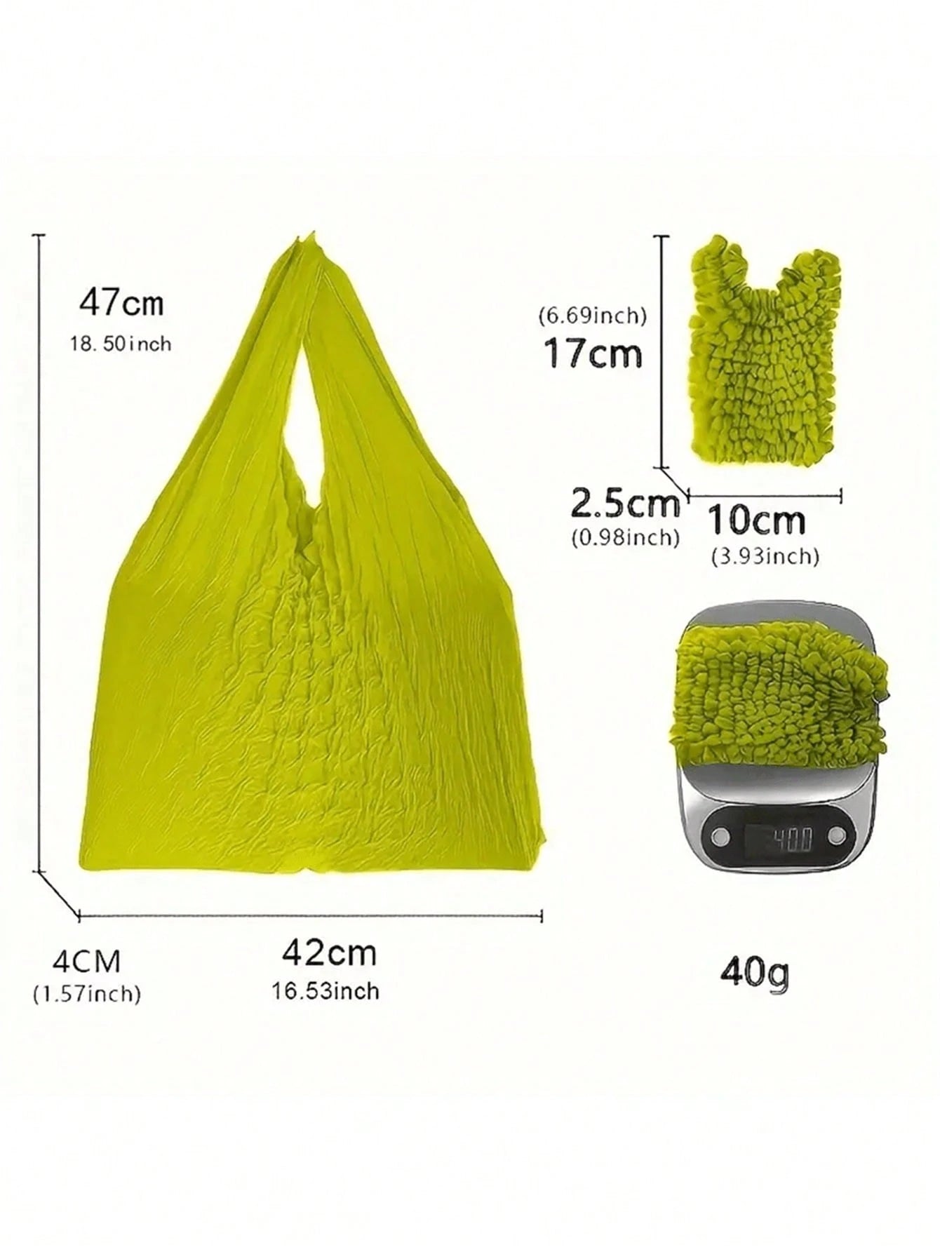 Women Magic Stretch Tote Bag Retractable Shopping Handbag Reusable Shopping Bag Foldable Shopping Bag Camping Outdoor Vacation Travel Essentials
