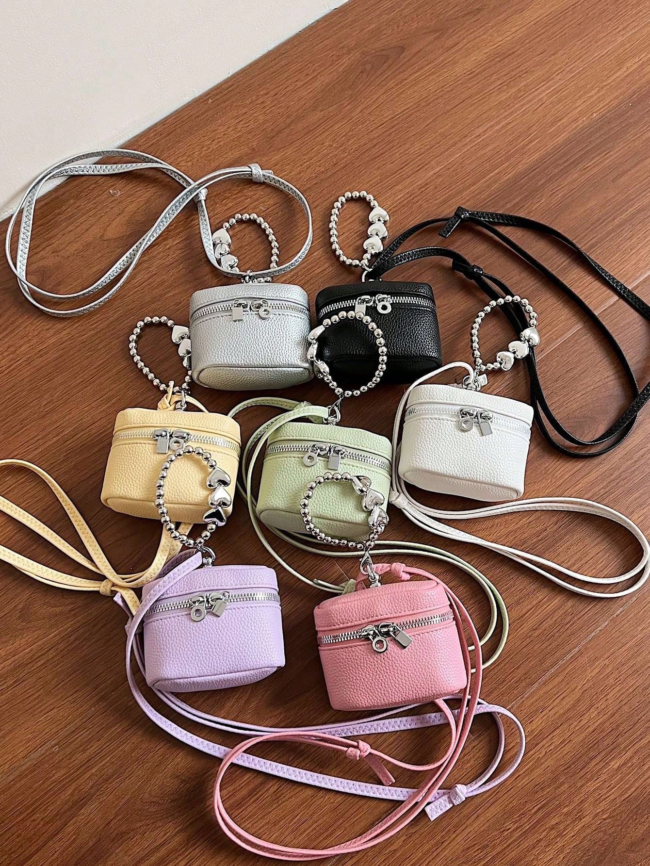 Women PU Bucket Simple Coin Purse, Makeup Bag, Earphone Pouch, Card Holder, Key Pouch, Jewelry Organizer, Suitable For Shopping, Dating, Beach Travel, Gift For Women Wallet Mini Wallet Purse Wallet Wr