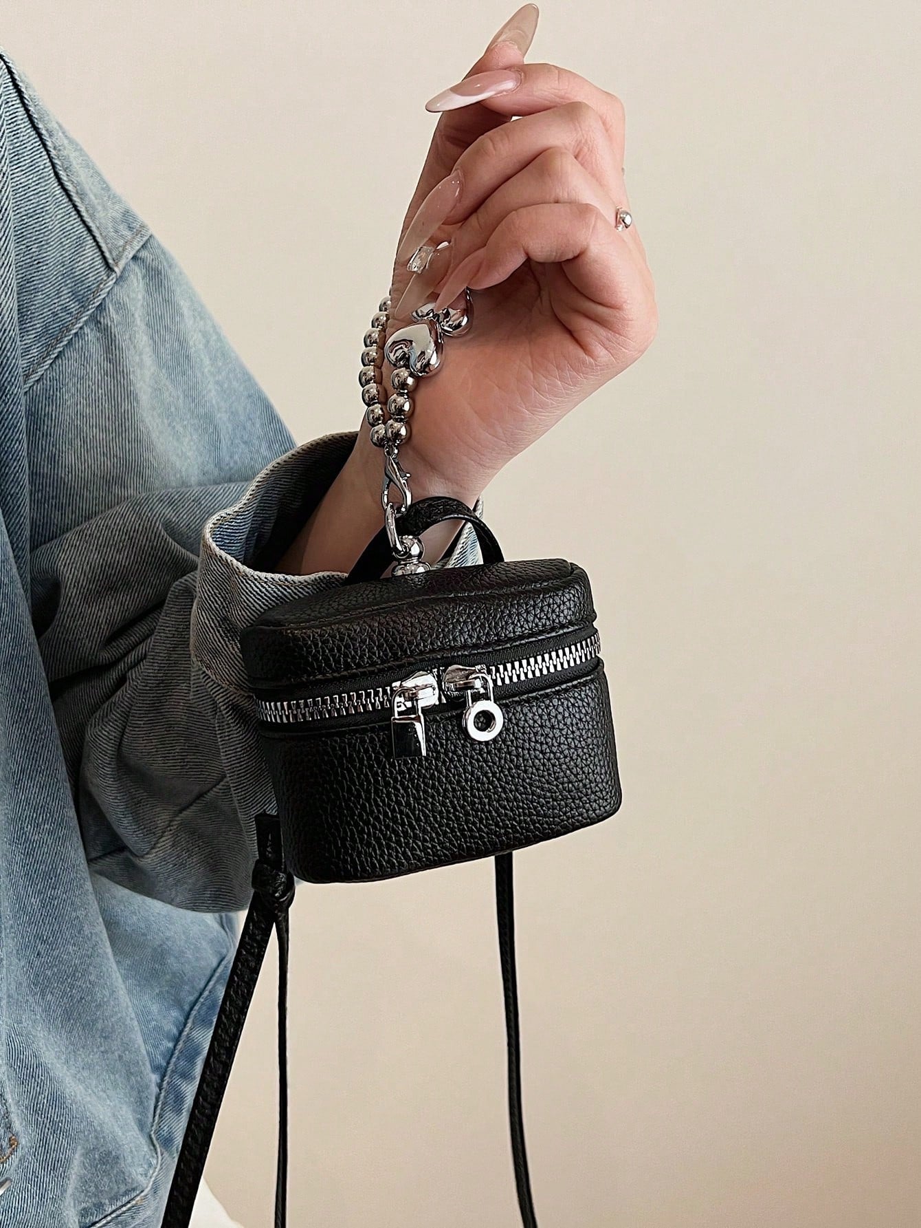 Women PU Bucket Simple Coin Purse, Makeup Bag, Earphone Pouch, Card Holder, Key Pouch, Jewelry Organizer, Suitable For Shopping, Dating, Beach Travel, Gift For Women Wallet Mini Wallet Purse Wallet Wr