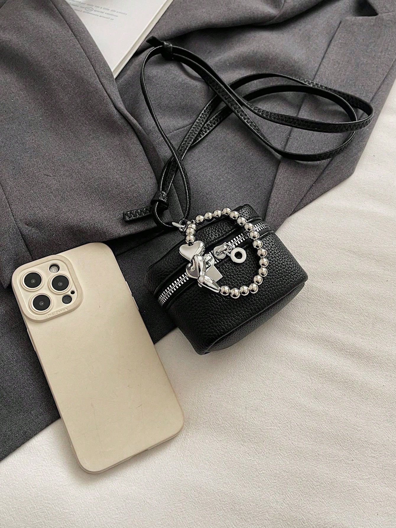 Women PU Bucket Simple Coin Purse, Makeup Bag, Earphone Pouch, Card Holder, Key Pouch, Jewelry Organizer, Suitable For Shopping, Dating, Beach Travel, Gift For Women Wallet Mini Wallet Purse Wallet Wr