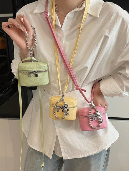 Women PU Bucket Simple Coin Purse, Makeup Bag, Earphone Pouch, Card Holder, Key Pouch, Jewelry Organizer, Suitable For Shopping, Dating, Beach Travel, Gift For Women Wallet Mini Wallet Purse Wallet Wr