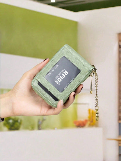 Women's Card Bag, Selected Leather, Multifunctional Men's Organ Card Bag, Bank Card Storage Bag, Keychain, Credit Card Holder Purses Wallet Tote Bag