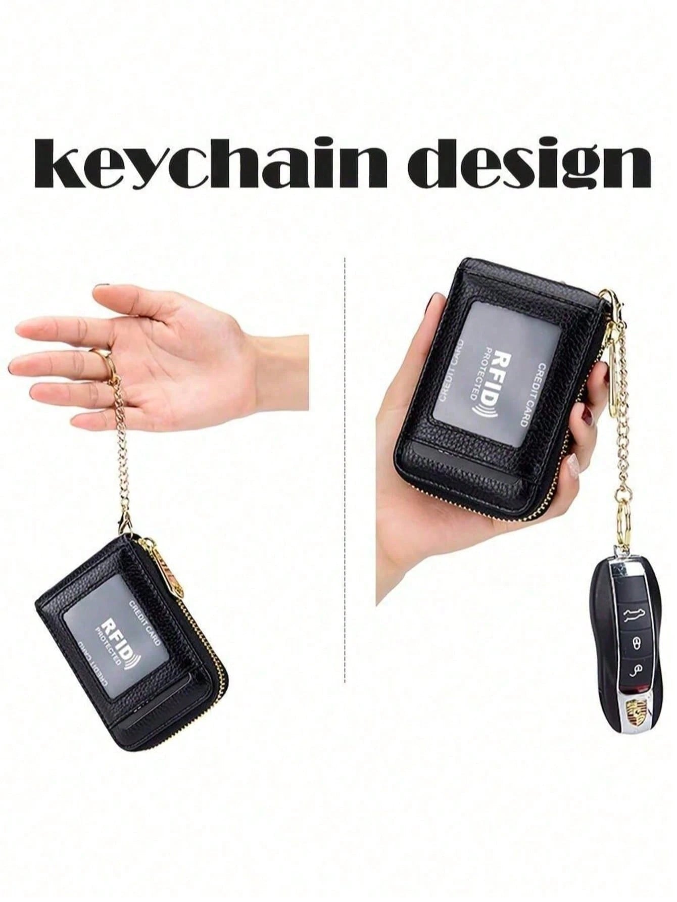 Women's Card Bag, Selected Leather, Multifunctional Men's Organ Card Bag, Bank Card Storage Bag, Keychain, Credit Card Holder Purses Wallet Tote Bag