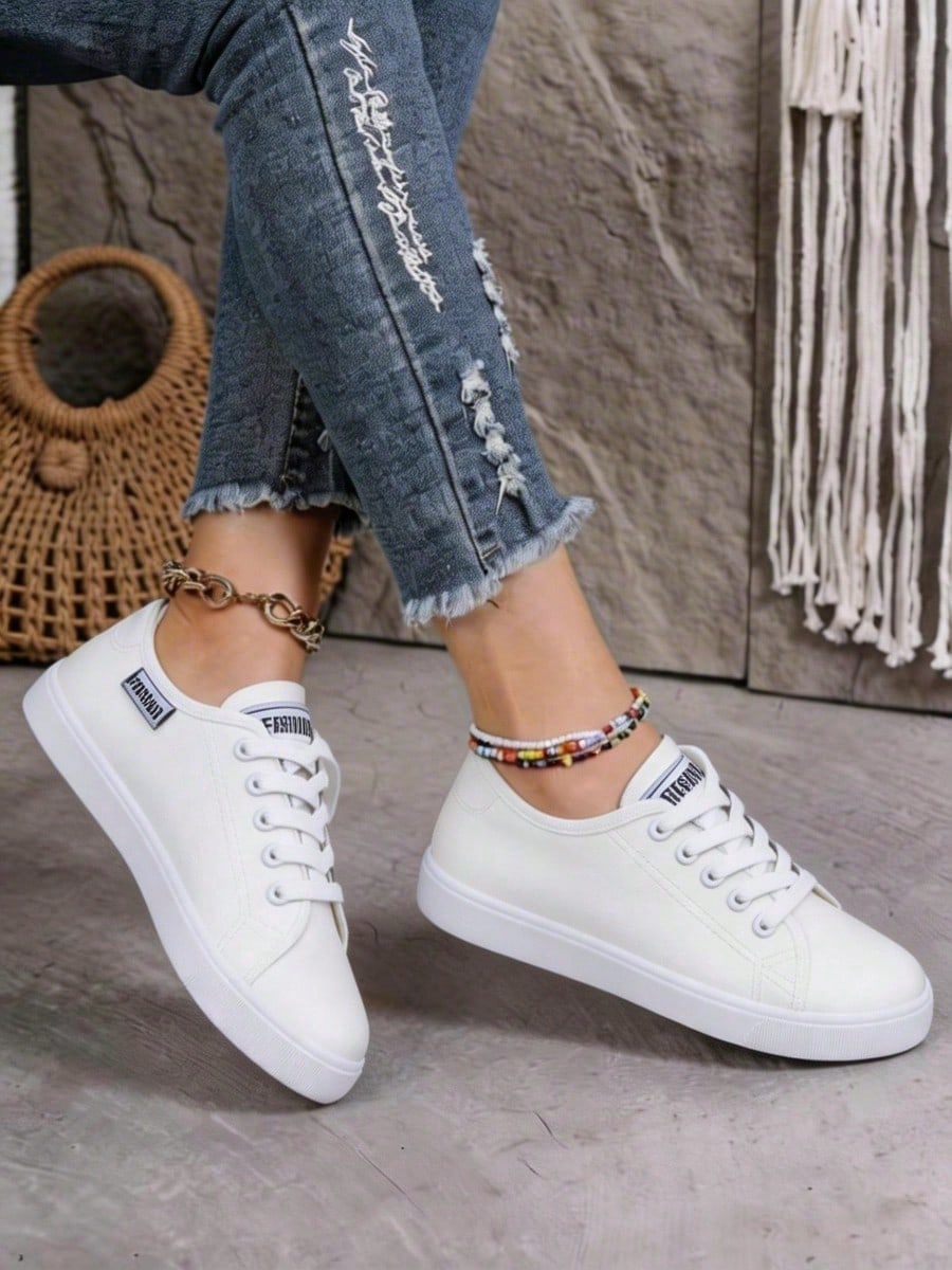 Women's Casual Athletic Shoes, Lightweight And Comfortable, Machine Washable, Suitable For Everyday Wear, Running, And Tennis Shoes.White Shoes