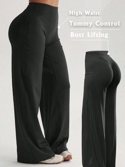 Women's High Waist Tummy Control Butt Lifting Slimming Multi-Function Sports Yoga Pants Black, Athleisure