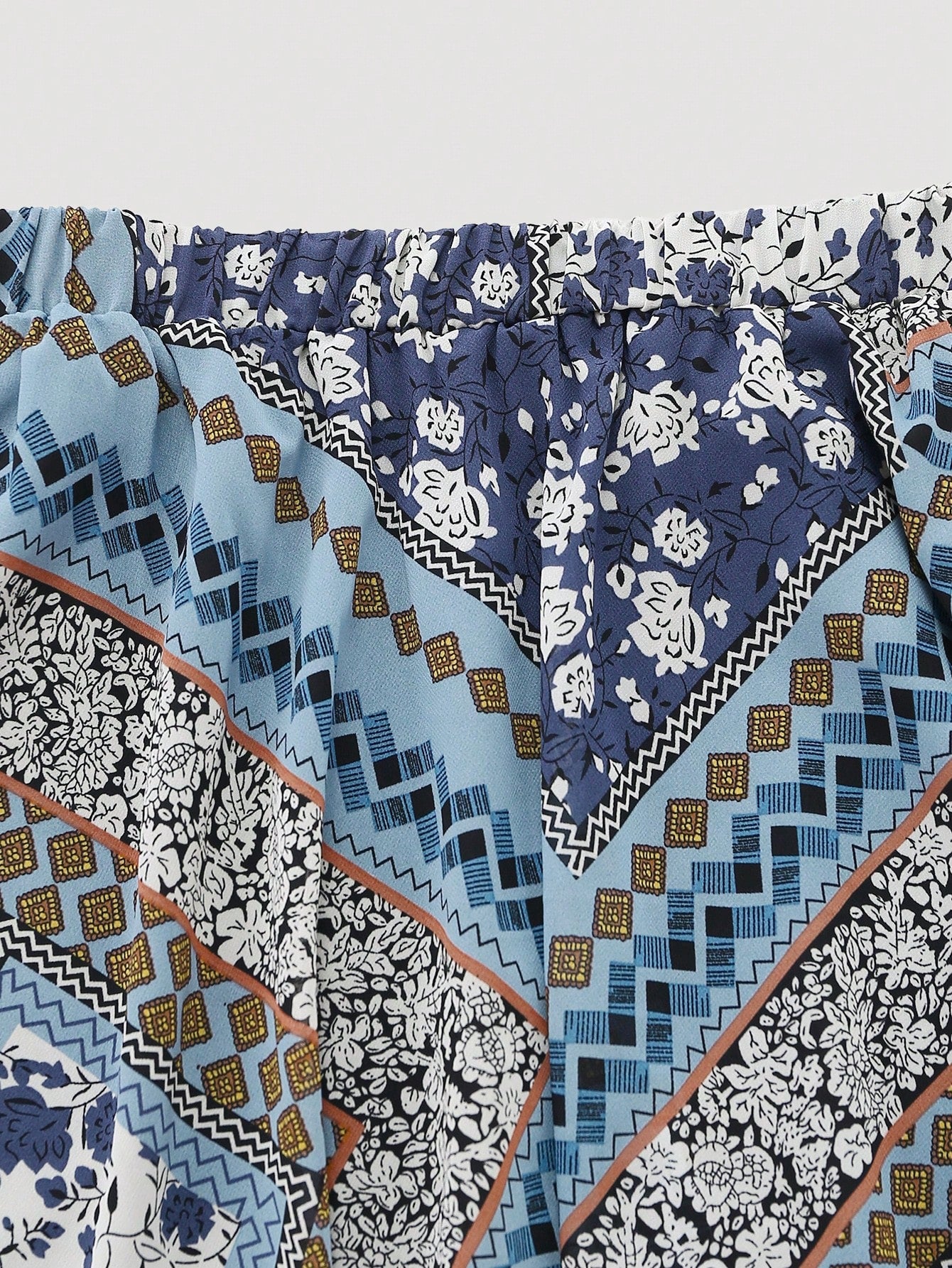 Women's Jacquard Elastic Waist Elegant A-Line Skirt, Ditsy Floral, Flattering Fit, Suitable For Vacation, Date, Commute Spring