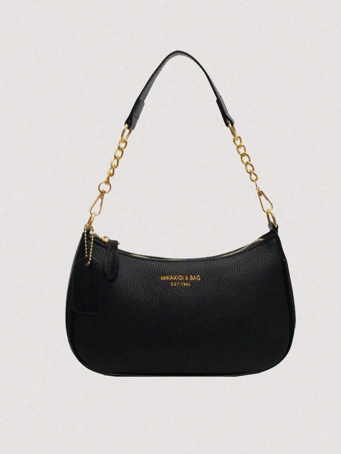 Women's Letter Adjustable Shoulder Strap Shoulder Bag,Zipper PU Leather Crossbody Bag, Armpit Bag,Women's Handbag, Women's Wallet,For Outdoor Travel
