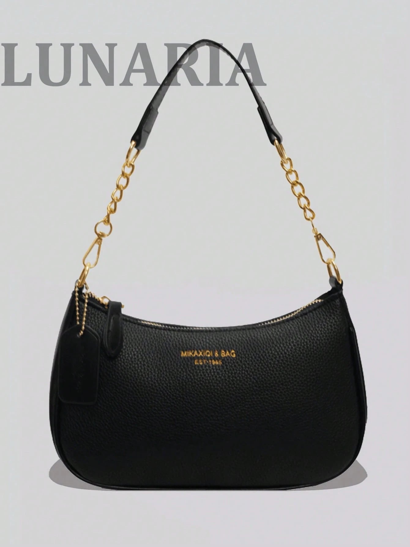 Women's Letter Adjustable Strap Shoulder Handbags Zipper PU Leather Crossbody Bags Small Purse New Fashion Classic PU Waterproof Fabric Shoulder Bag