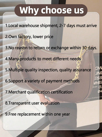 Women's Letter Adjustable Strap Shoulder Handbags Zipper PU Leather Crossbody Bags Small Purse New Fashion Classic PU Waterproof Fabric Shoulder Bag