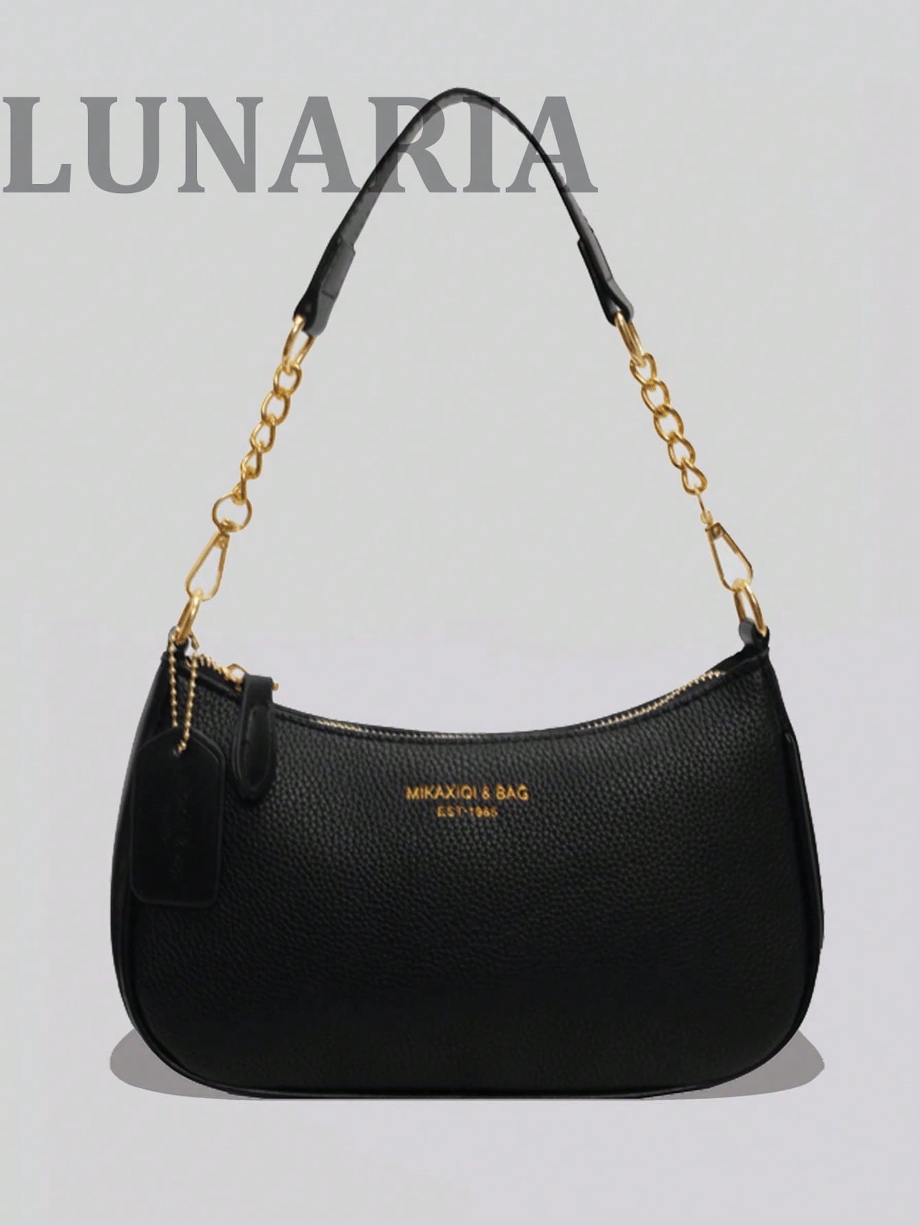 Women's Letter Adjustable Strap Shoulder Handbags Zipper PU Leather Crossbody Bags Small Purse New Fashion Classic PU Waterproof Fabric Shoulder Bag