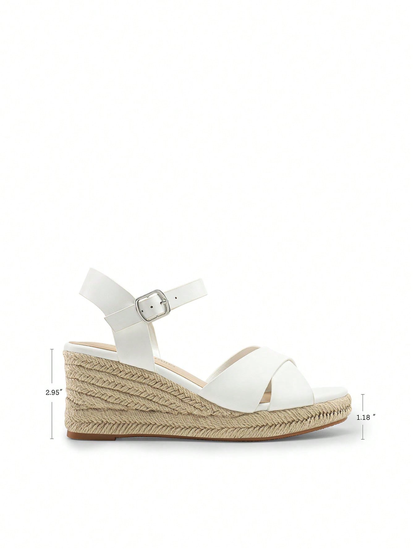 Women's Platform Wedges Sandals Espadrille Dressy Casual Summer Comfortable High Heeled With Adjustable Buckle Shoes