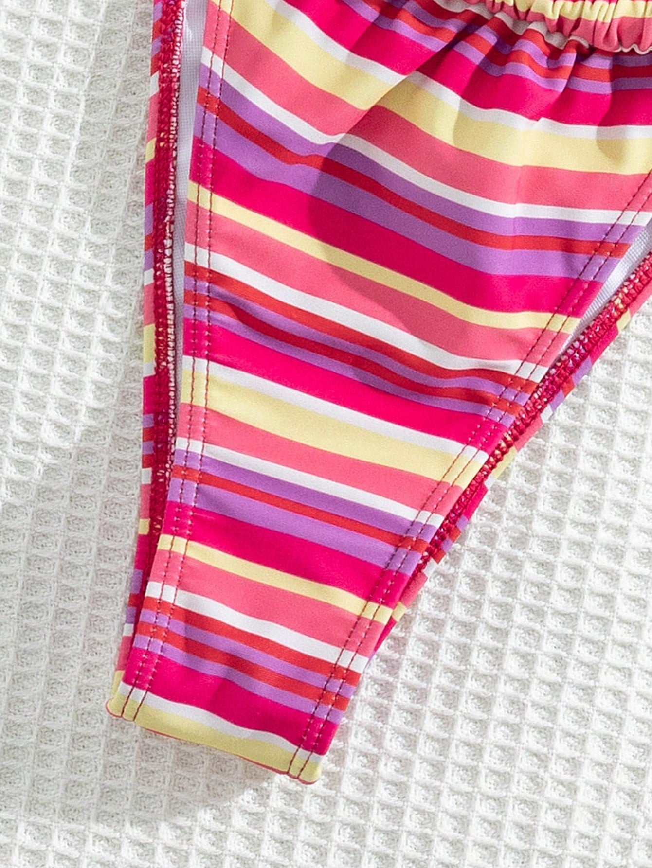 Women's Striped Print Halter Neck Tie Bikini Set, Sexy Fashion Minimalist, Suitable For Young Girls, Beach Vacation, Travel And Dating Summer, Coastal Style