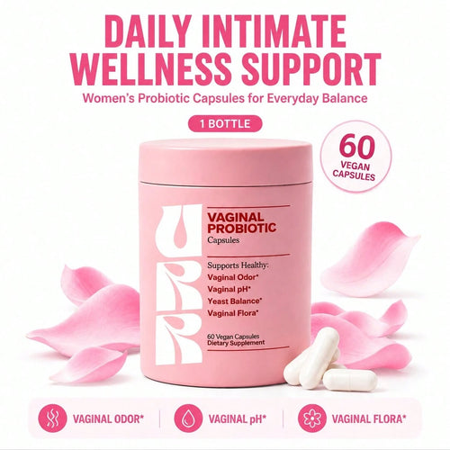 Women's Vaginal Probiotic Capsules, PH Balance, Odor & Yeast Support, Intimate Flora & Feminine Health, 60 Vegan Pills