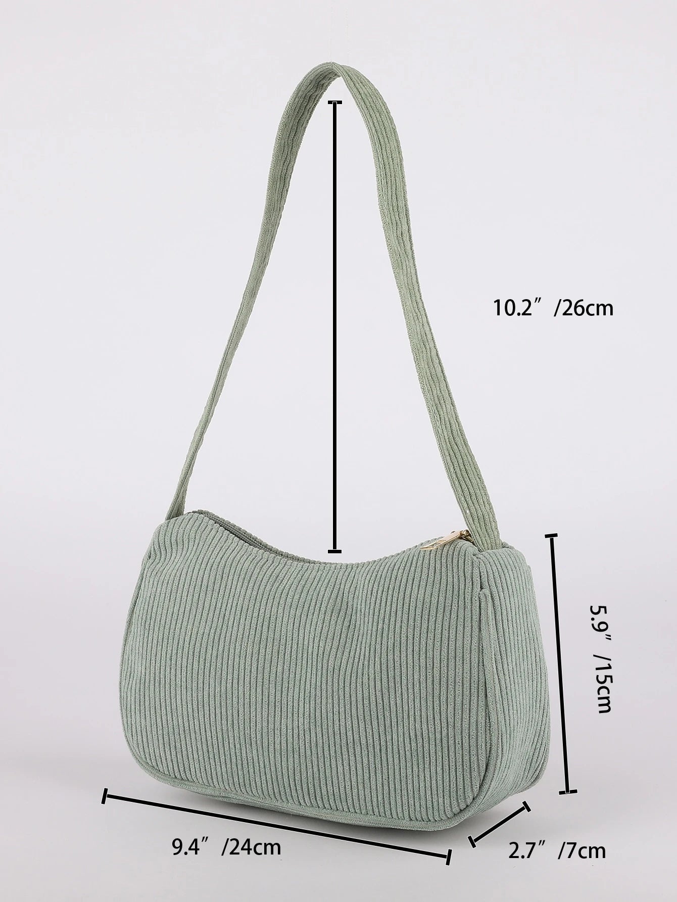 Women Shoulder Bag Minimalist Corduroy Bag, Perfectly Matching With Fall Outfits Women