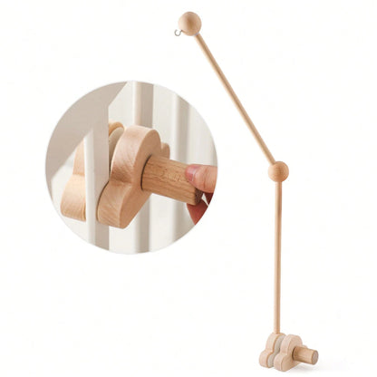 Wooden Bed Bell Bracket Wind Chime Rack Wooden Mobile Bed Bell Bracket Room Decoration Bracket Bed Bell Hanging Rattle Toys