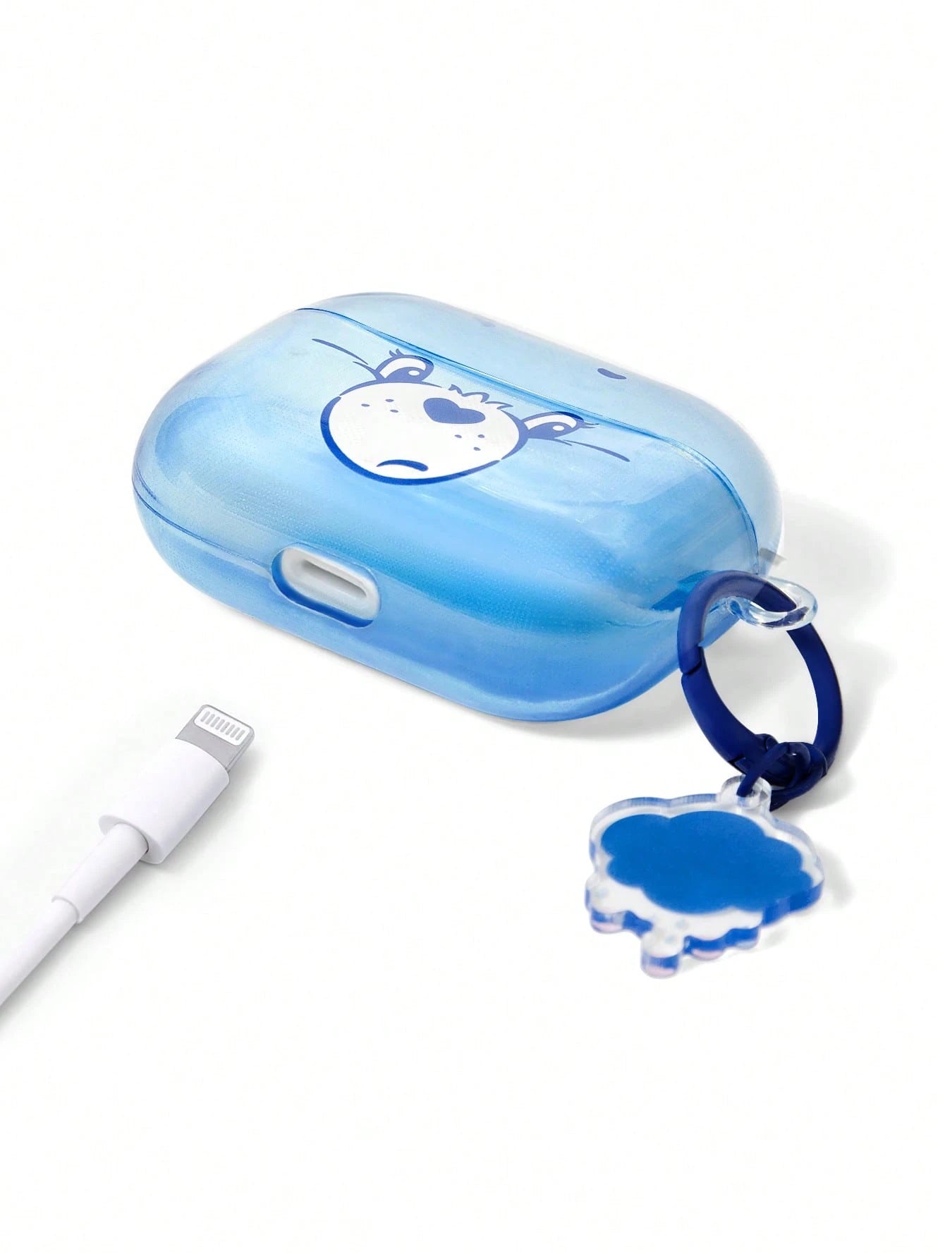 X Care Bears Rainbow Bear Rainbow Bear IML Bluetooth Headset Case With Rainbow Pendant Bluetooth Headset Case With Pendant, For IPod
