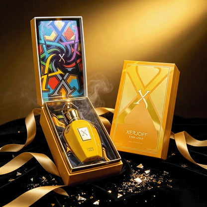 Xerjoff Erba Gold EDP Perfume 100ml Top Notes: Brazilian Orange, Calabrian Bergamot Middle Notes: Melon, Pear, Green Apple Base Notes: White Musk, Vanilla Bright Yellow Bottle Fresh Fruity Unisex Frag