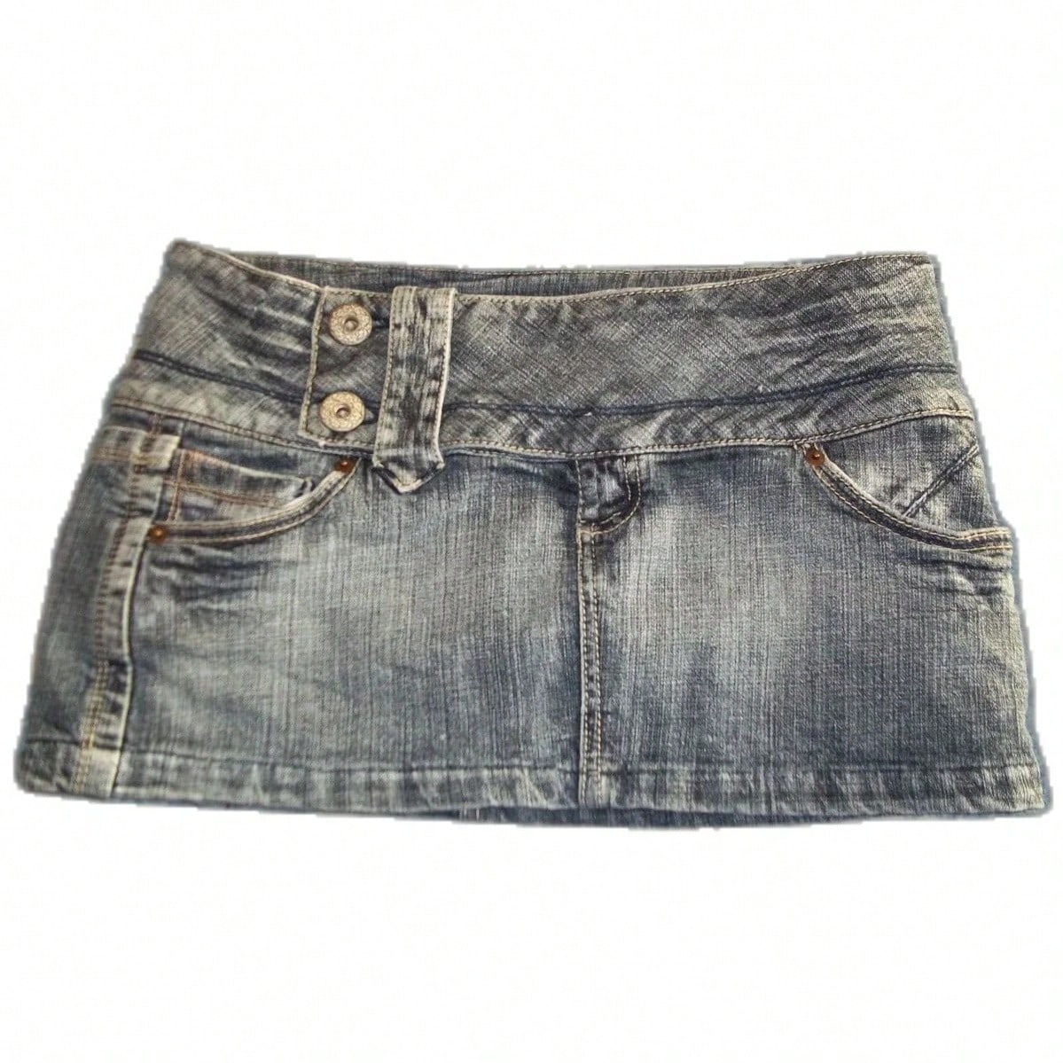 Y2K New Gothic Cute Denim Skirt Womens Clothing Harajuku Vintage Slim Skirt Kawaii Light Blue Jean Low Waist Short Mini Skirt