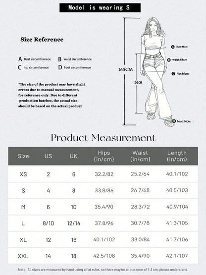Y2K Style Women's Dark Khaki Flare Leg Pants, Solid Color High Waist Elastic Slim Fit, Elegant Casual Street Style Black