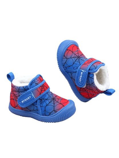 yibubu Blue Infant Boots, Unisex Infant Shoes, Warm & Comfortable, Minimalist & Fashionable, Soft Non-Slip Soles, Newborn Toddler Shoes