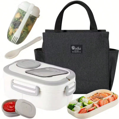 ZTVZTV Double-Layer Multi-Compartment Lunchbox Set/Single Lunchbox. Includes Lunchbox, Cup, And Lunch Bag, Suitable For School, Office, And Outdoor Picnics.| Food Storage Containers| Kitchen Accesso